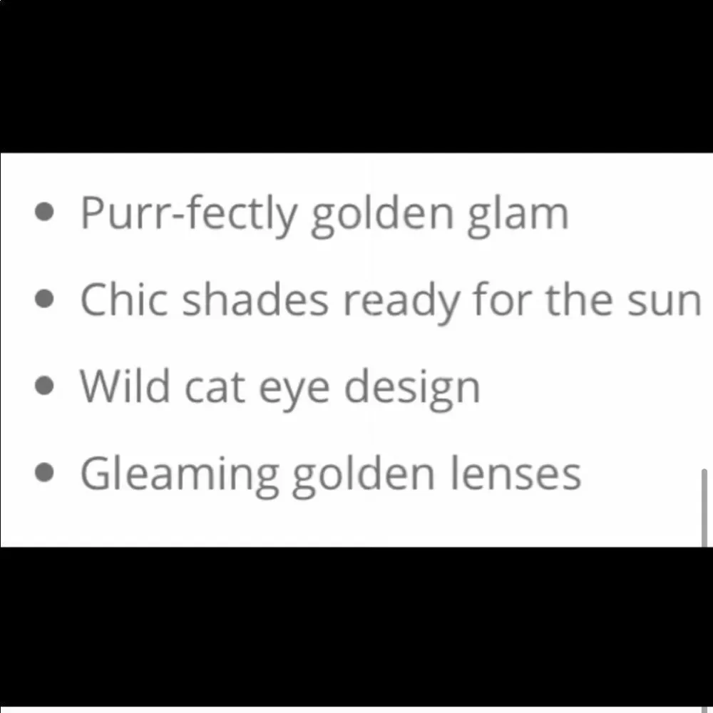 Mirrors cat eye sunglasses